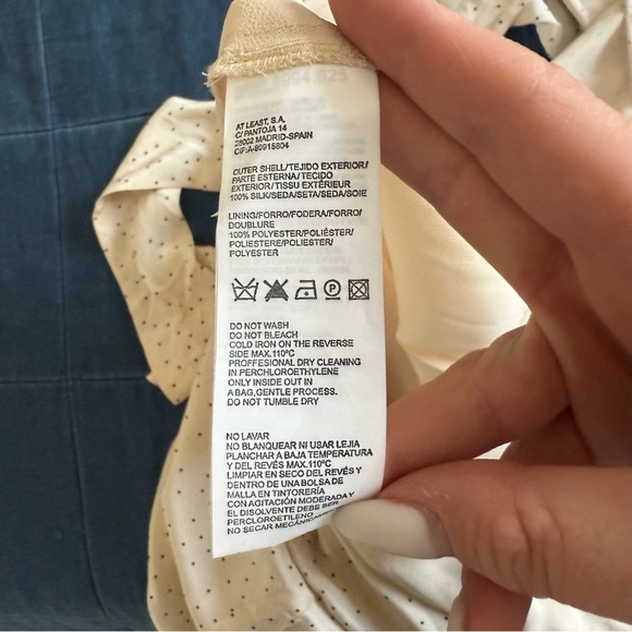 NWOT Hoss Intropia Marfil silk maxi open back dress, size 38/US6 - Picture 11 of 13